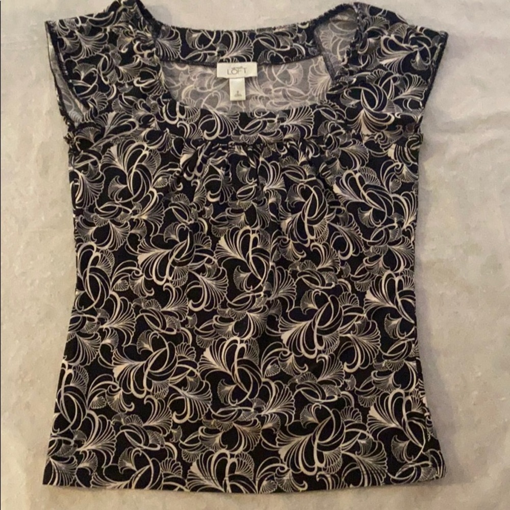 Black and White Print Tee Shirt